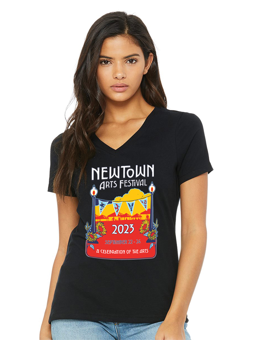 2023 Newtown Arts Festival signature tshirt for sale for women