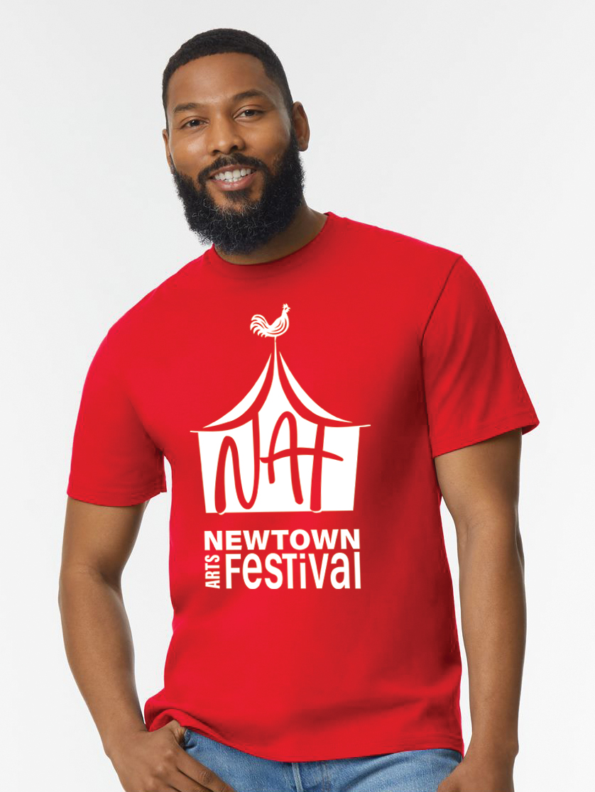 2023 Newtown Arts Festival volunteer t shirts