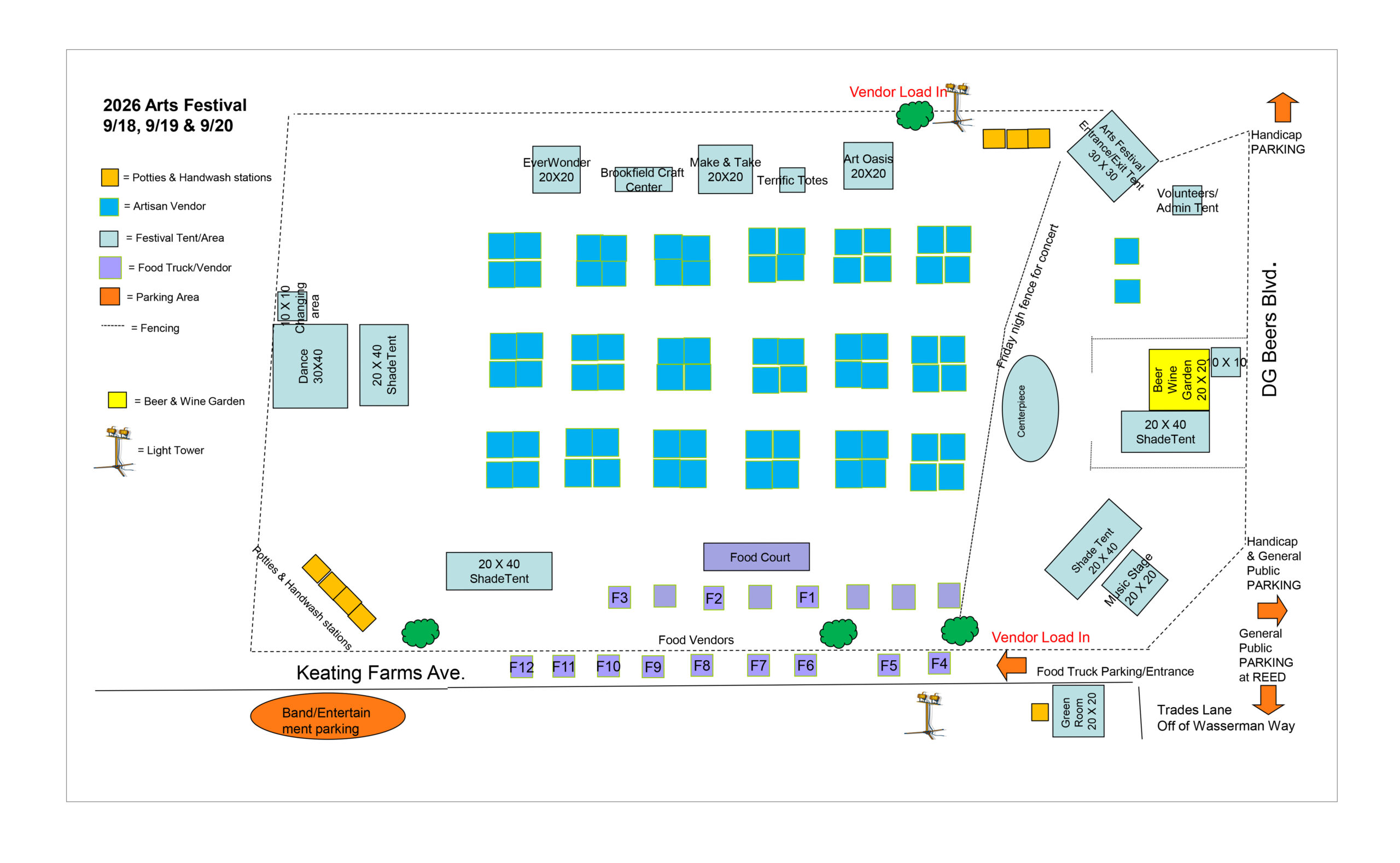 map of festival